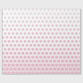 Papier Cadeau Cameo Pink Poka Dot Blanc Moderne (Plat)