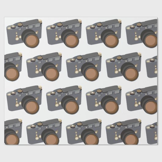 Papier Cadeau Caméra (Plat)