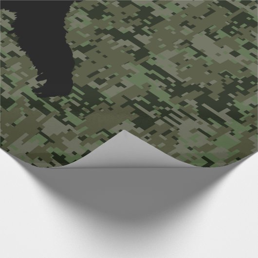 Papier Cadeau Caméra numérique Black Gone Squatchin (Coin)