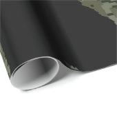 Papier Cadeau Caméra numérique Black Gone Squatchin (Coin rond)