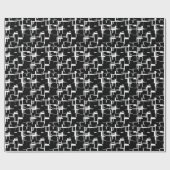Papier Cadeau Caméra numérique noir blanc gris Motif (Plat)