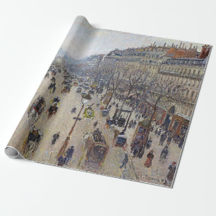 Papier Cadeau Camille Pissarro - Boulevard Montmartre, matin