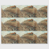 Papier Cadeau Camille Pissarro Boulevard Montmartre Peinture (Plat)