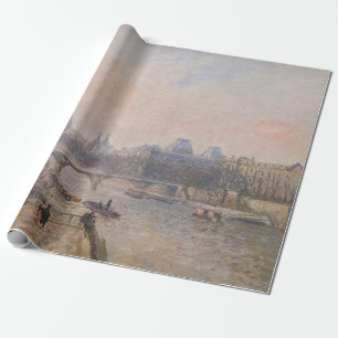 Papier Cadeau Camille Pissarro - La Seine et le Louvre