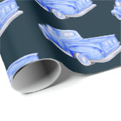 PAPIER CADEAU CAMION BLEUE (Coin rond)