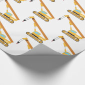 Papier Cadeau Camion de construction de grue (Coin)