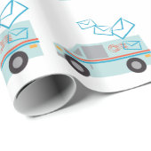 Papier Cadeau Camion de courrier (Coin rond)