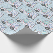 Papier Cadeau Camion de courrier personnalisable (Coin)