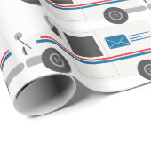 Papier Cadeau Camion de messagerie (Coin rond)