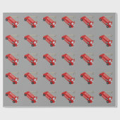 Papier Cadeau Camion de pompiers (Plat)
