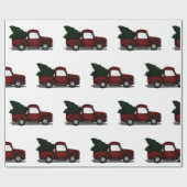 Papier Cadeau Camion de rouge de Lil (Plat)