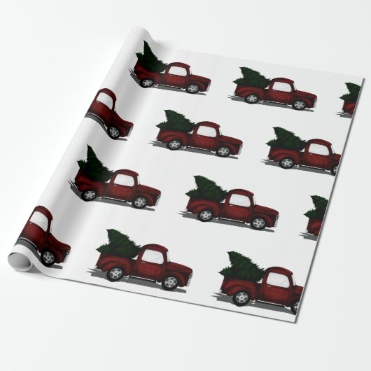 Papier Cadeau Camion de rouge de Lil (Déroulé)