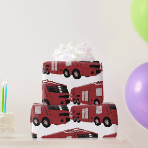 Papier Cadeau Camion-feu futuriste