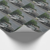 Papier Cadeau Camion gris de réservoir d'alimentation de bétail (Coin)