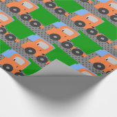 Papier Cadeau Camion orange dump (Coin)