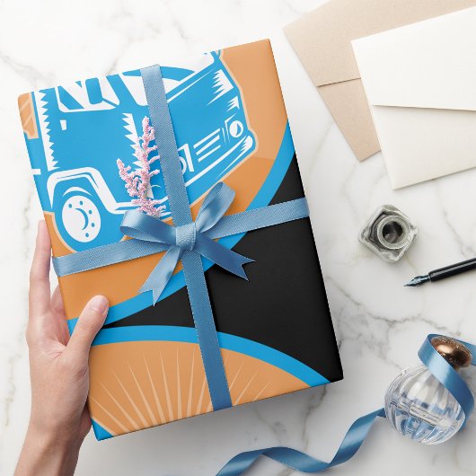 Papier Cadeau Camion plat