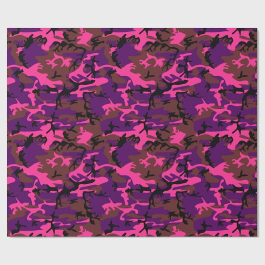 Papier Cadeau Camion rose chaud (Plat)