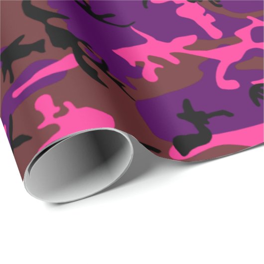 Papier Cadeau Camion rose chaud (Coin rond)