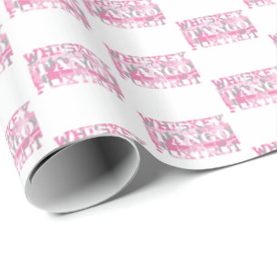 Papier Cadeau Camion rose Foxtrot Tango Whiskey Militaire