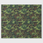 Papier Cadeau Camion vert militaire (Plat)