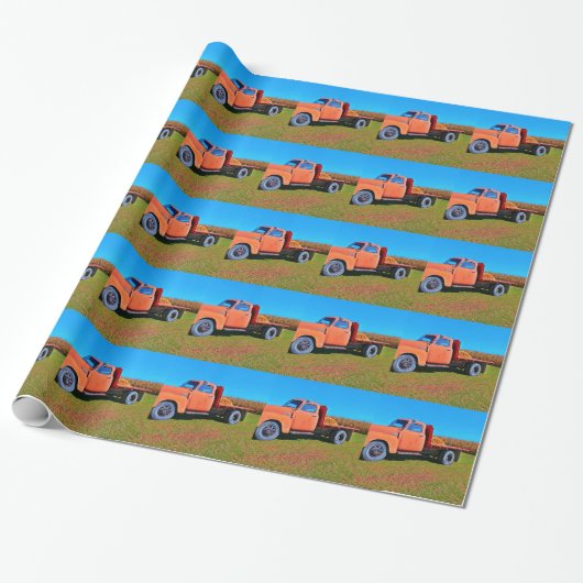 Papier Cadeau Camion vintage (Déroulé)