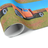 Papier Cadeau Camion vintage (Coin rond)
