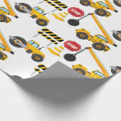 Papier Cadeau Camions de construction (Coin)