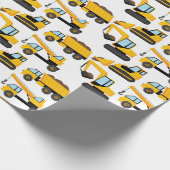 Papier Cadeau Camions de construction (Coin)