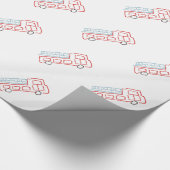 Papier Cadeau Camions de pompiers (Coin)