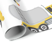 Papier Cadeau Camions de transport de camions-citernes (Coin rond)