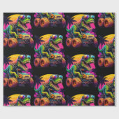 Papier Cadeau Camions Monster Dino (Plat)