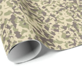 Papier Cadeau Camo (Coin rond)