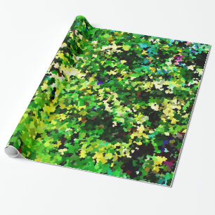 Papier Cadeau Camo à feuillage persistant