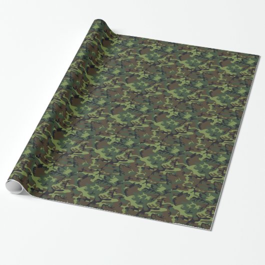 Papier Cadeau Camo Armée (Déroulé)