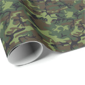 Papier Cadeau Camo Armée (Coin rond)