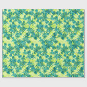 Papier Cadeau Camo d'ananas Hawaiian Tropical (Plat)