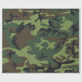 Papier Cadeau Camo de l'armée (Plat)