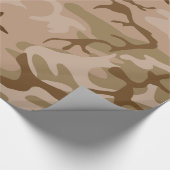 Papier Cadeau Camo du désert - Camouflage Brown (Coin)