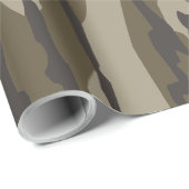Papier Cadeau Camo du fond de la terre (Coin rond)