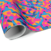 Papier Cadeau Camo du Pickleball Party (Coin rond)