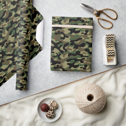 Papier Cadeau Camo forêt (Artisanat)
