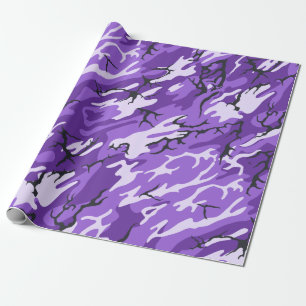 Papier Cadeau Camo mauve