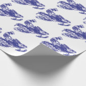 Papier Cadeau Camo Motoneige Bleu (Coin)