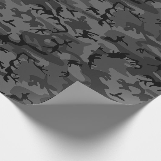Papier Cadeau Camo noir (Coin)