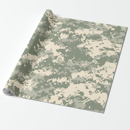PAPIER CADEAU "CAMO NUMÉRIQUE" (Déroulé)