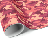 PAPIER CADEAU CAMO NUMÉRIQUE DÉSERT MARTIAN / CAMOUFLAGE (Coin rond)