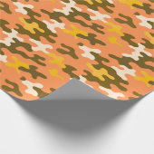 Papier Cadeau Camo orange (Coin)