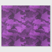 Papier Cadeau Camo pourpre (Plat)