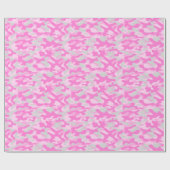 Papier Cadeau Camo rose (Plat)