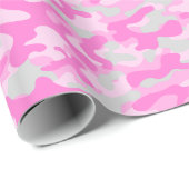 Papier Cadeau Camo rose (Coin rond)